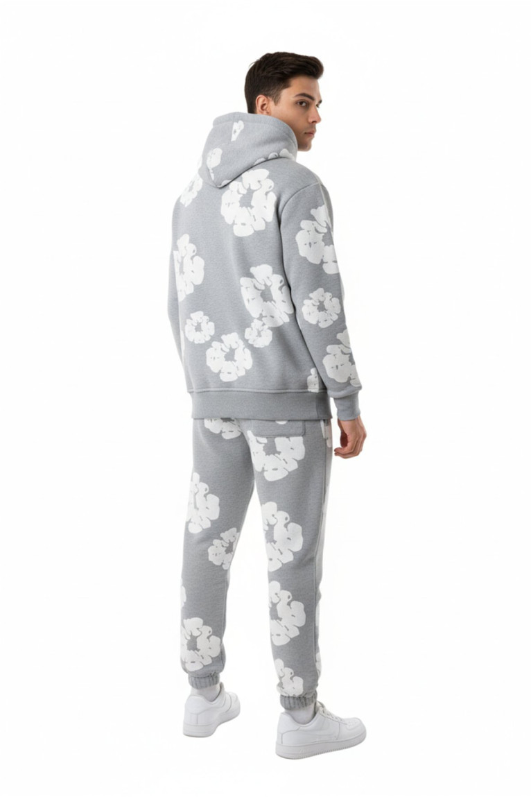 Ensemble uni motif fleur Invictus Paris
