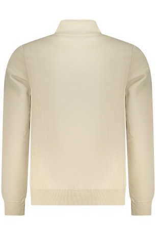 SWEAT-SHIRT BEIGE À FERMETURE ÉCLAIR POUR HOMME US GRAND U.S. GRAND