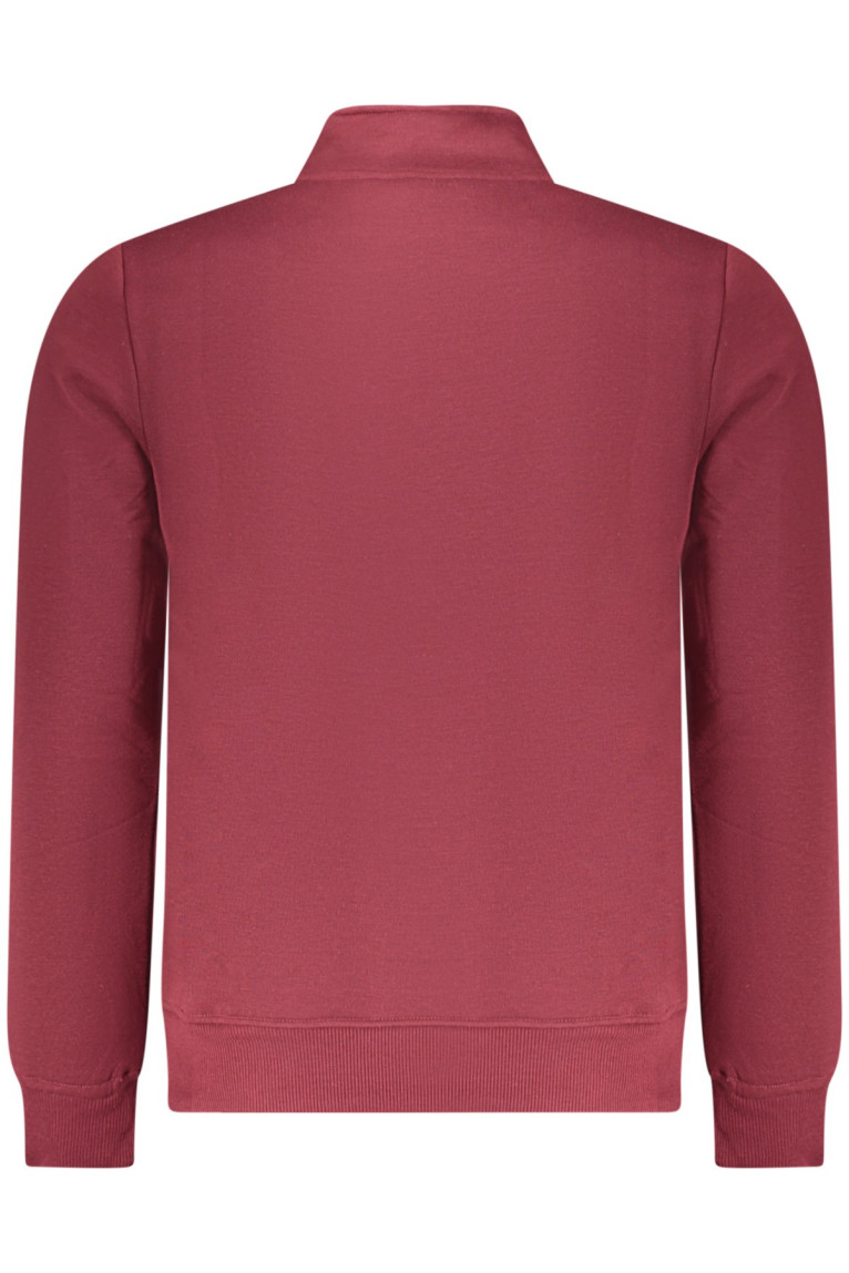 SWEAT-SHIRT ROUGE À FERMETURE ÉCLAIR POUR HOMME US GRAND U.S. GRAND
