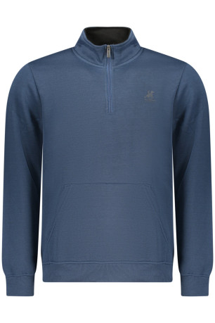 SWEAT-SHIRT BLEU À FERMETURE ÉCLAIR POUR HOMME US GRAND U.S. GRAND