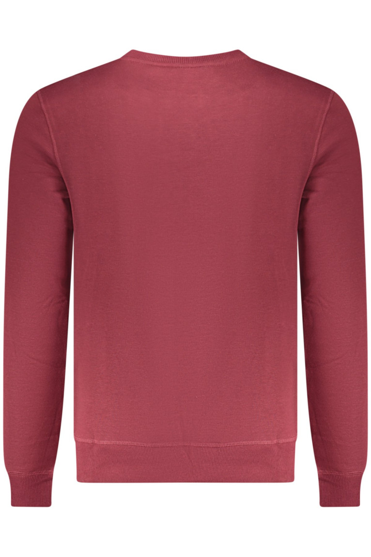 SWEAT-SHIRT ROUGE À FERMETURE ÉCLAIR POUR HOMME US GRAND U.S. GRAND
