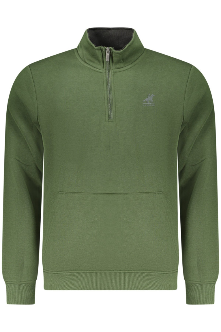 SWEAT-SHIRT VERT À FERMETURE ÉCLAIR POUR HOMME US GRAND U.S. GRAND