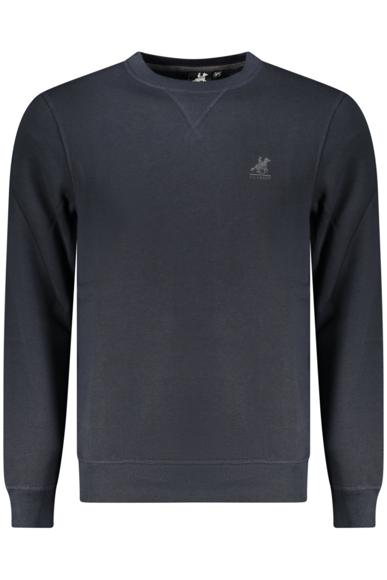 SWEAT-SHIRT BLEU À FERMETURE ÉCLAIR POUR HOMME US GRAND U.S. GRAND
