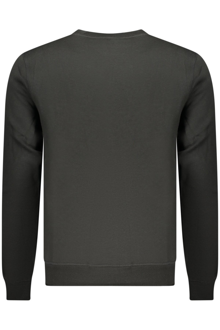 SWEAT-SHIRT NOIR À FERMETURE ÉCLAIR POUR HOMME US GRAND U.S. GRAND