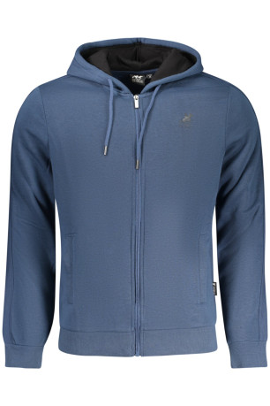 SWEAT-SHIRT BLEU À FERMETURE ÉCLAIR POUR HOMME US GRAND U.S. GRAND