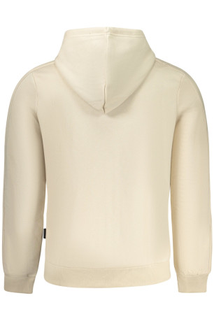 SWEAT-SHIRT BEIGE À FERMETURE ÉCLAIR POUR HOMME US GRAND U.S. GRAND