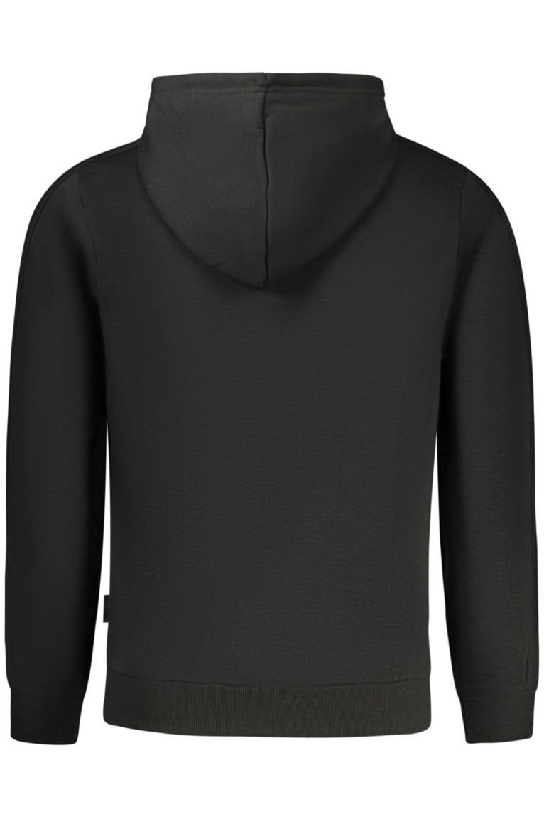 SWEAT-SHIRT NOIR À FERMETURE ÉCLAIR POUR HOMME US GRAND U.S. GRAND