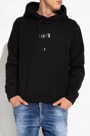 Sweat capuche print logo Dsquared2