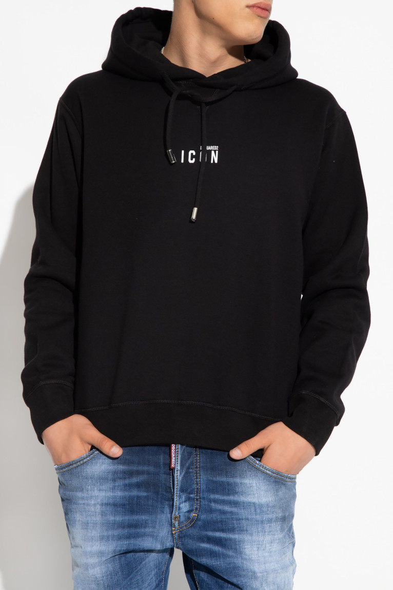 Sweat capuche print logo Dsquared2