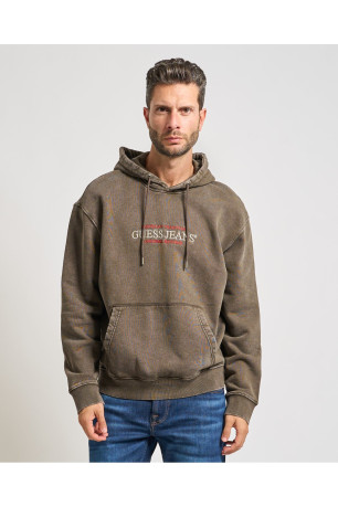 Sweat à capuche 100% coton Guess jeans