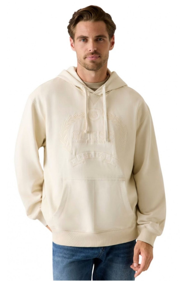 Sweat à capuche 100% coton Guess jeans