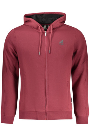 SWEAT-SHIRT FERMETURE ÉCLAIR ROUGE POUR HOMME US GRAND U.S. GRAND