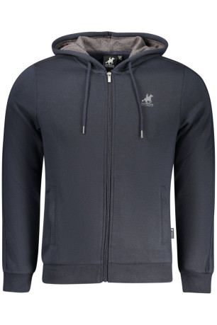 SWEAT-SHIRT BLEU À FERMETURE ÉCLAIR POUR HOMME US GRAND U.S. GRAND
