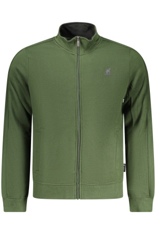 SWEAT-SHIRT VERT À FERMETURE ÉCLAIR POUR HOMME US GRAND U.S. GRAND