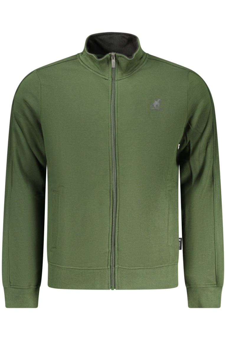 SWEAT-SHIRT VERT À FERMETURE ÉCLAIR POUR HOMME US GRAND U.S. GRAND