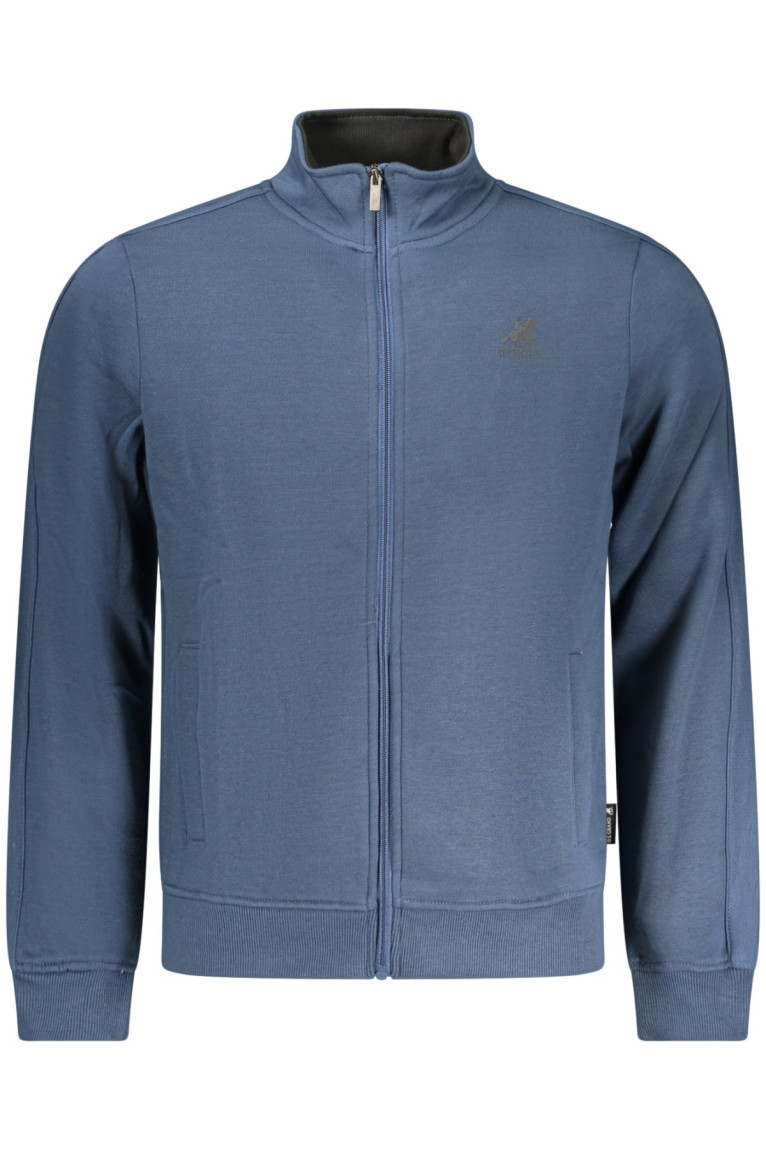 SWEAT-SHIRT BLEU À FERMETURE ÉCLAIR POUR HOMME US GRAND U.S. GRAND