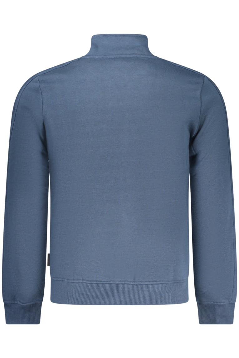 SWEAT-SHIRT BLEU À FERMETURE ÉCLAIR POUR HOMME US GRAND U.S. GRAND