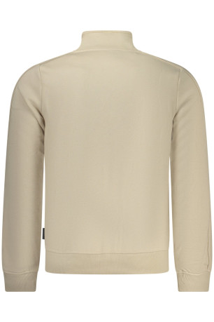 SWEAT-SHIRT BEIGE À FERMETURE ÉCLAIR POUR HOMME US GRAND U.S. GRAND