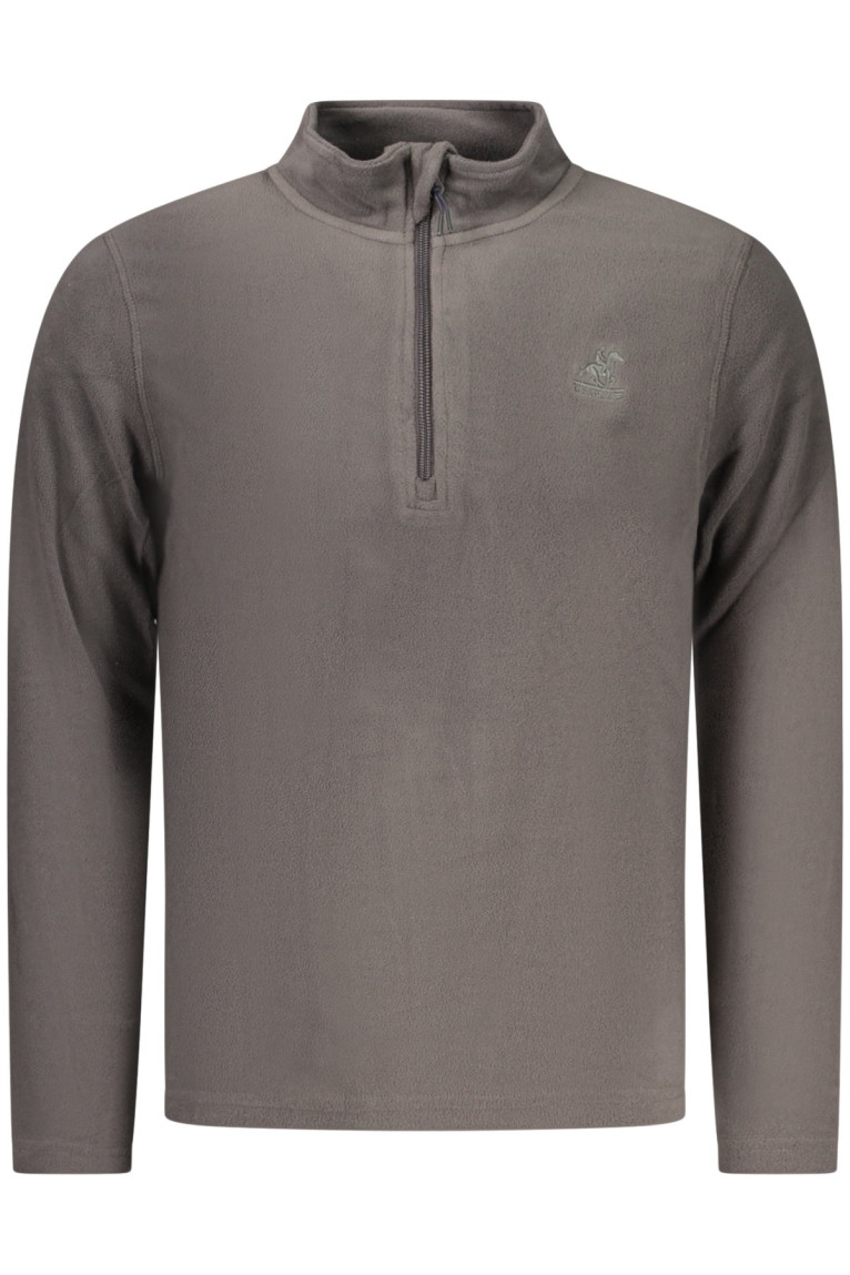 SWEAT-SHIRT GRIS À FERMETURE ÉCLAIR POUR HOMME US GRAND U.S. GRAND