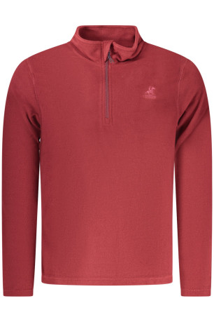 SWEAT-SHIRT ROUGE À FERMETURE ÉCLAIR POUR HOMME US GRAND U.S. GRAND