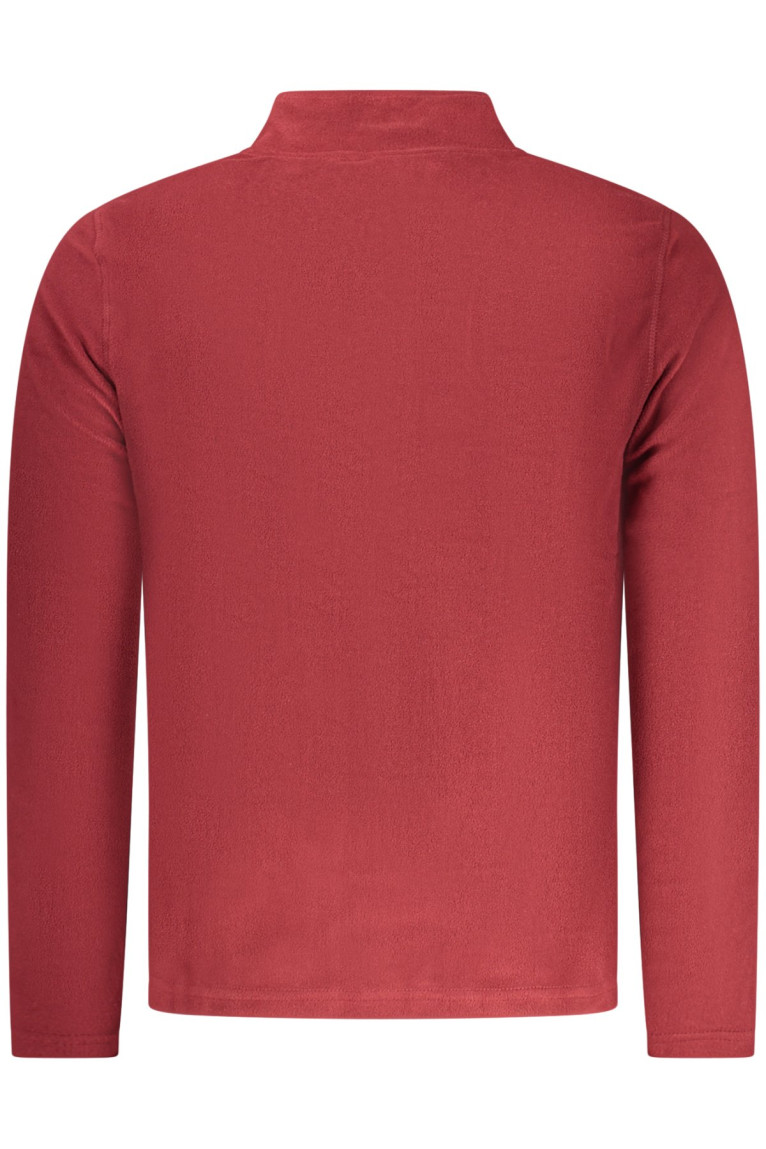 SWEAT-SHIRT ROUGE À FERMETURE ÉCLAIR POUR HOMME US GRAND U.S. GRAND