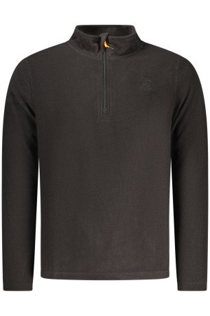 SWEAT-SHIRT NOIR À FERMETURE ÉCLAIR POUR HOMME US GRAND U.S. GRAND