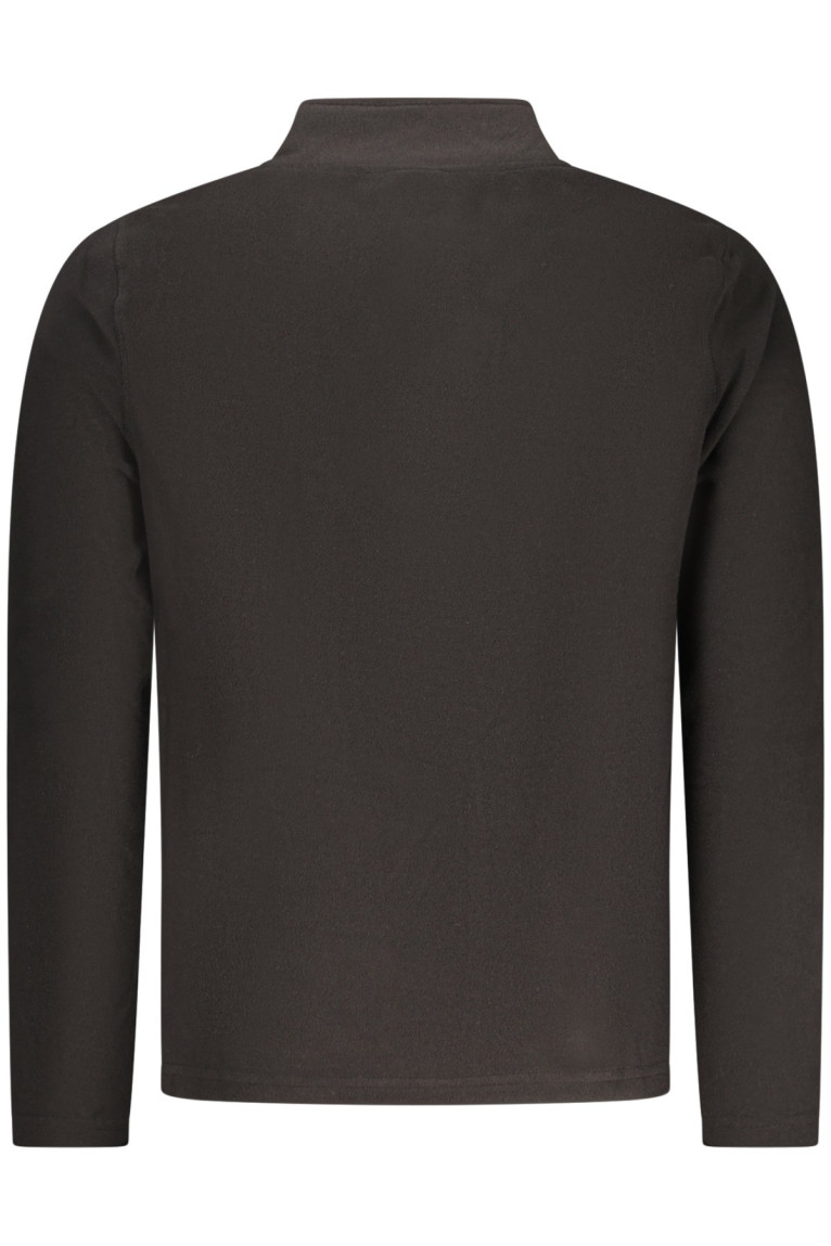 SWEAT-SHIRT NOIR À FERMETURE ÉCLAIR POUR HOMME US GRAND U.S. GRAND