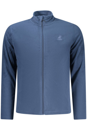 SWEAT-SHIRT BLEU À FERMETURE ÉCLAIR POUR HOMME US GRAND U.S. GRAND