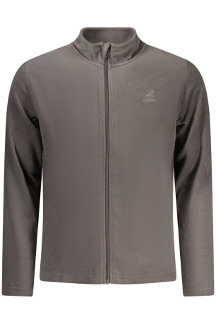 SWEAT-SHIRT GRIS À FERMETURE ÉCLAIR POUR HOMME US GRAND U.S. GRAND