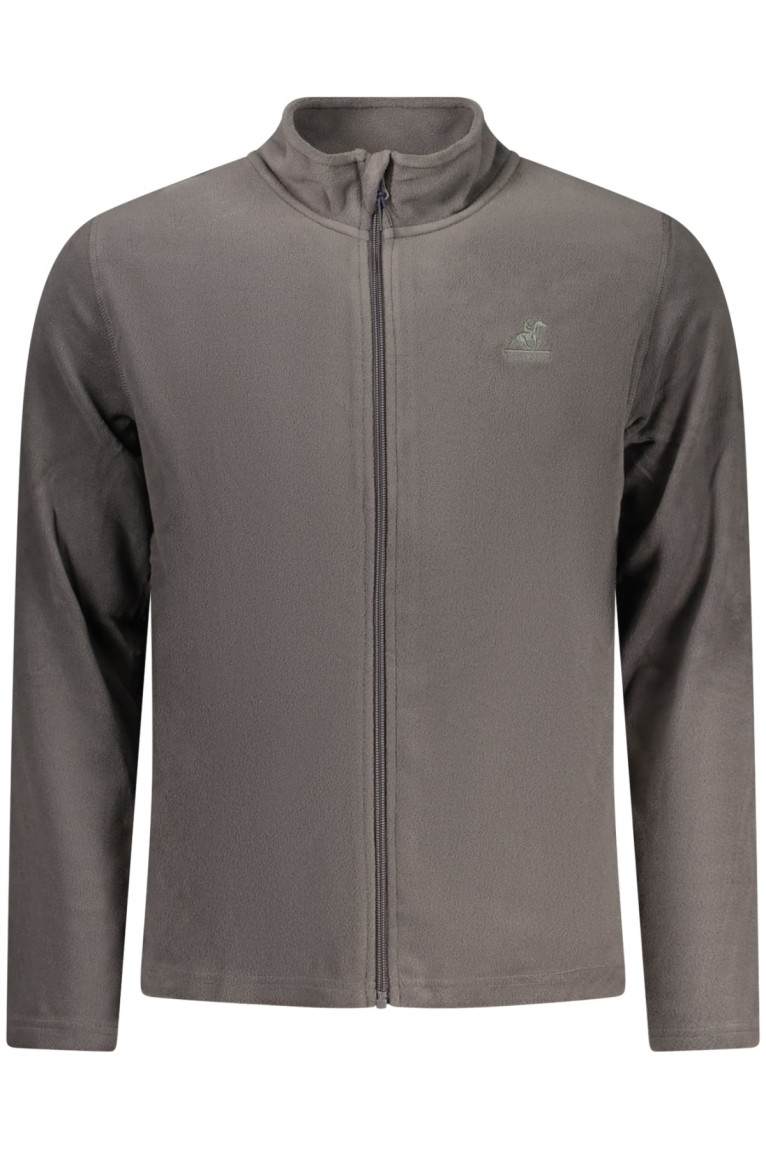 SWEAT-SHIRT GRIS À FERMETURE ÉCLAIR POUR HOMME US GRAND U.S. GRAND