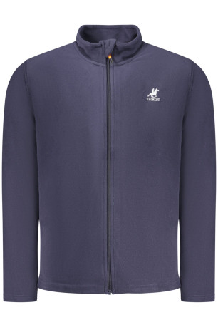 SWEAT-SHIRT BLEU À FERMETURE ÉCLAIR POUR HOMME US GRAND U.S. GRAND