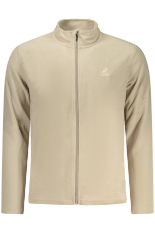 SWEAT-SHIRT BEIGE À FERMETURE ÉCLAIR POUR HOMME US GRAND U.S. GRAND