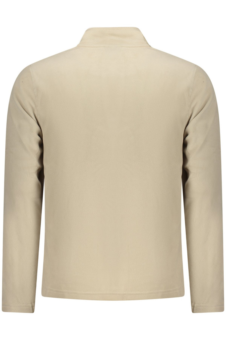 SWEAT-SHIRT BEIGE À FERMETURE ÉCLAIR POUR HOMME US GRAND U.S. GRAND