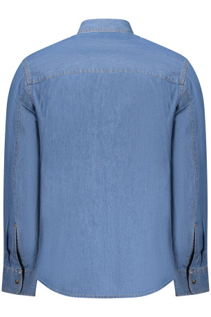 CHEMISE À MANCHES LONGUES BLEUE POUR HOMME US GRAND U.S. GRAND