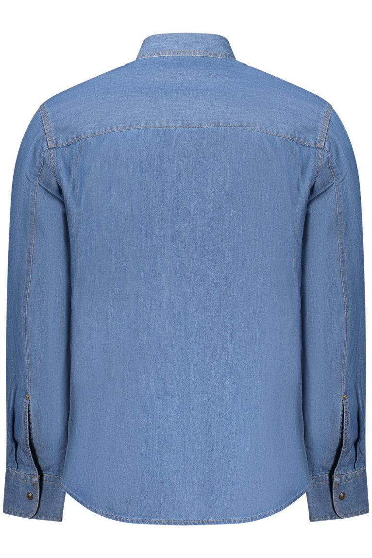 CHEMISE À MANCHES LONGUES BLEUE POUR HOMME US GRAND U.S. GRAND