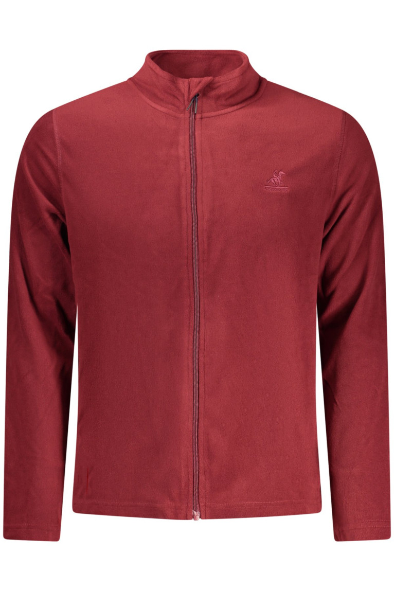 SWEAT-SHIRT FERMETURE ÉCLAIR ROUGE POUR HOMME US GRAND U.S. GRAND
