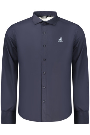 CHEMISE À MANCHES LONGUES BLEUE POUR HOMME US GRAND U.S. GRAND