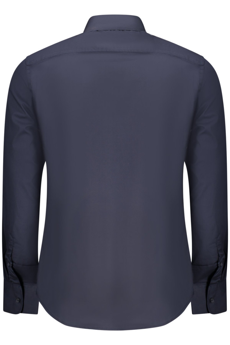 CHEMISE À MANCHES LONGUES BLEUE POUR HOMME US GRAND U.S. GRAND