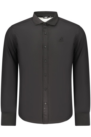 CHEMISE NOIRE À MANCHES LONGUES POUR HOMME US GRAND U.S. GRAND