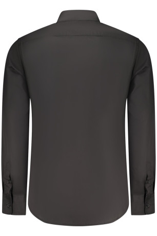 CHEMISE NOIRE À MANCHES LONGUES POUR HOMME US GRAND U.S. GRAND