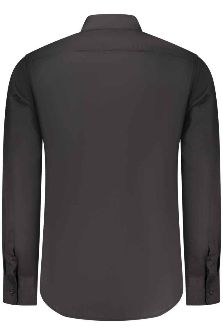 CHEMISE NOIRE À MANCHES LONGUES POUR HOMME US GRAND U.S. GRAND