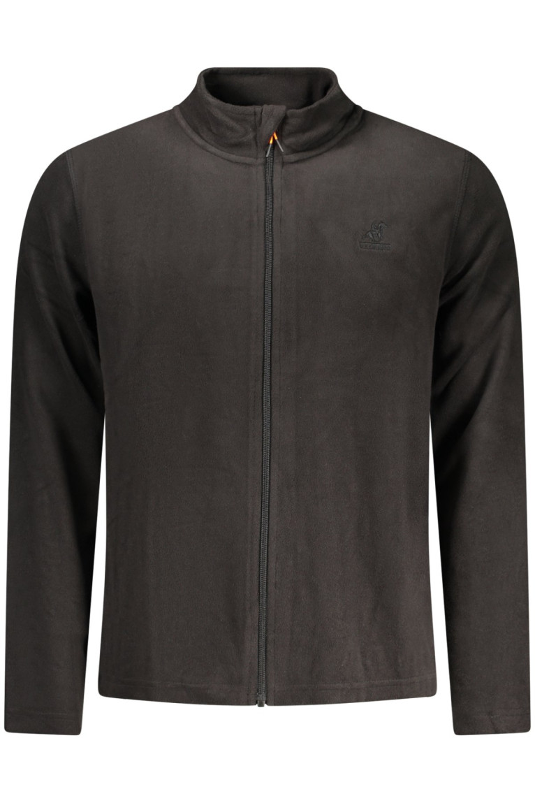 SWEAT-SHIRT NOIR À FERMETURE ÉCLAIR POUR HOMME US GRAND U.S. GRAND