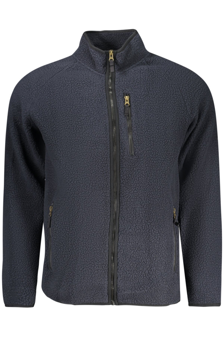 SWEAT-SHIRT BLEU À FERMETURE ÉCLAIR POUR HOMME US GRAND U.S. GRAND