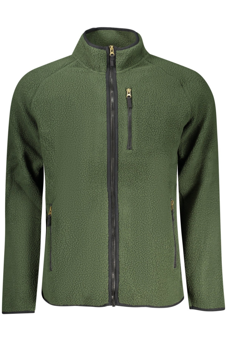 SWEAT-SHIRT VERT À FERMETURE ÉCLAIR POUR HOMME US GRAND U.S. GRAND