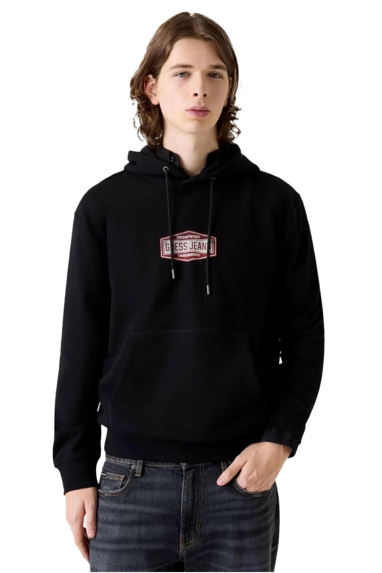 Sweat ML capuche coton Guess jeans