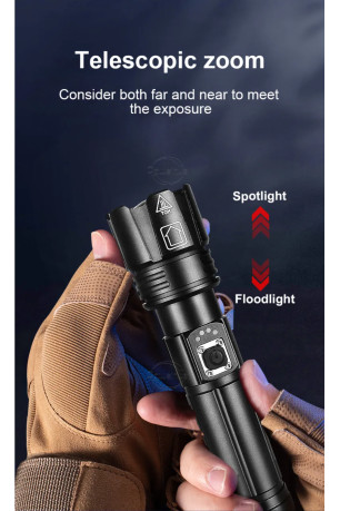 Lampe de poche rechargeable USB 300W 16,5 cm I NEED ME ONE