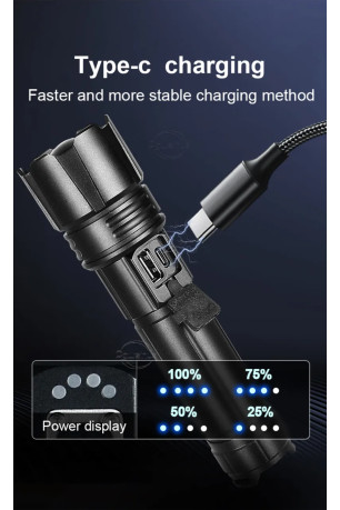 Lampe de poche rechargeable USB 300W 16,5 cm I NEED ME ONE