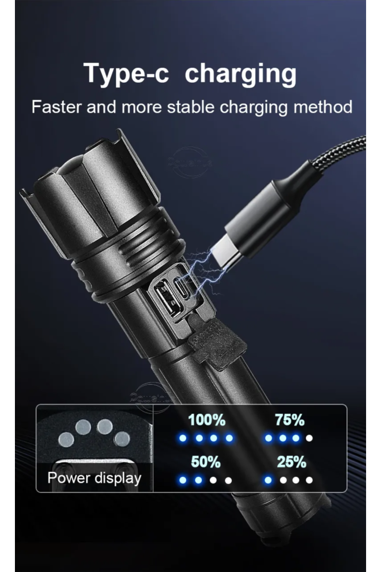 Lampe de poche rechargeable USB 300W 16,5 cm I NEED ME ONE