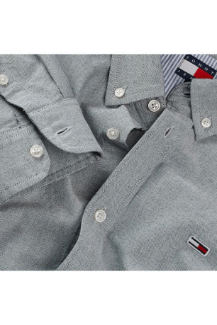 Chemise à manches longues Tommy Hilfiger pour homme Gris Tommy Hilfiger