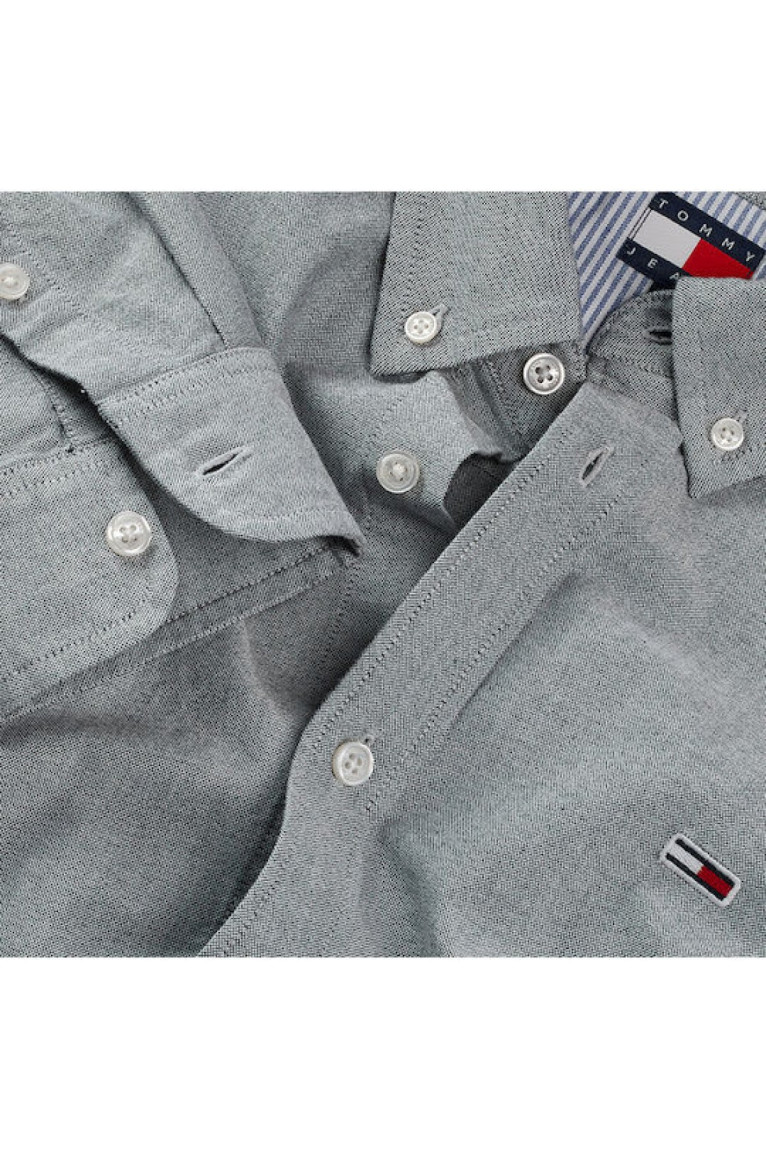 Chemise à manches longues Tommy Hilfiger pour homme Gris Tommy Hilfiger